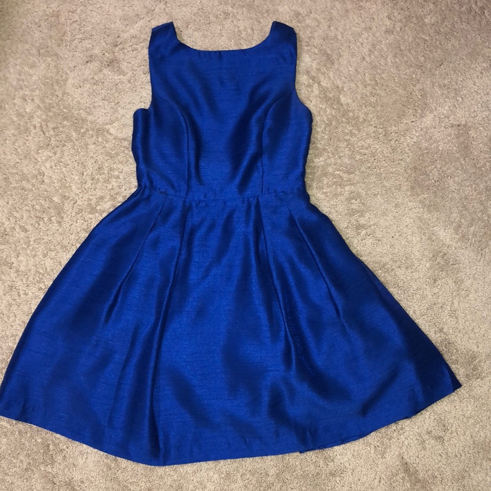 Royal Blue Open Back w/ Bow Dress (size: XS)